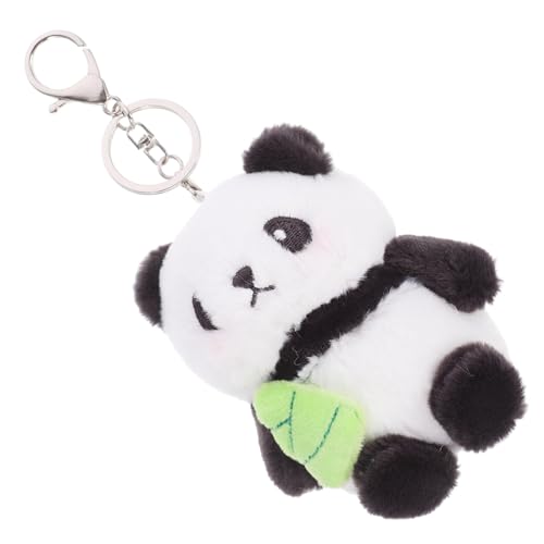 FUTUREORYY Niedlicher Panda Schlüsselanhänger Plüschpuppe Weiches Stofftier Anhänger Taschen und Rucksackcharme Dekoratives Accessoire für Geburtstag Hochzeit Alltag von FUTUREORYY