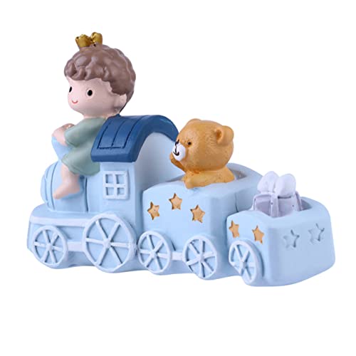 FUTUREORYY Niedlicher Zug Cake Topper in Umweltfreundliche Tischdekoration Kinderzimmer Ornament für Geburtstagstorten und Desktop Deko Kreatives Zug Deko Kuchen Zubehör von FUTUREORYY