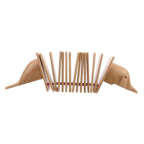 FUTUREORYY Orff Instrument Musikinstrumente Delfin Form Klöppel Musikinstrumente Kleinkind Instrument Rhythmus Klöppel Holz Khaki von FUTUREORYY