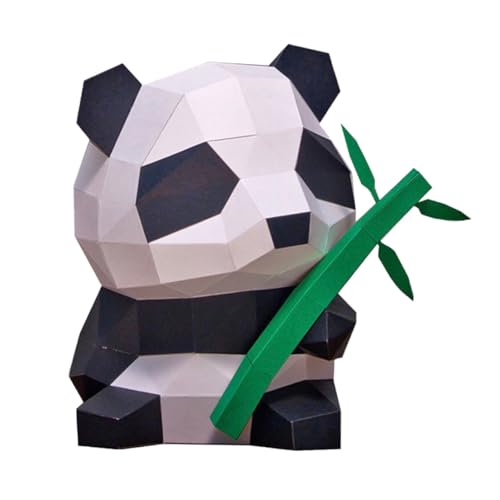 FUTUREORYY Panda Papiermodell DIY Origami Tier Bastelset Kreatives Handgefertigtes Geometrisches Deko für Heimdekoration von FUTUREORYY