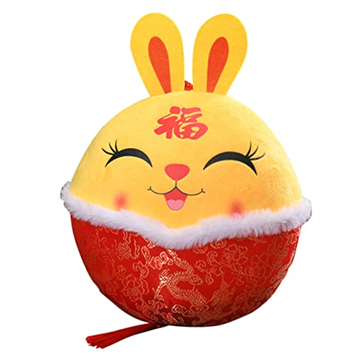 FUTUREORYY Plüsch Kaninchen Anhänger Rotes Stofftier für Chinesisches Neujahr Glücksbringer Dekoration für Zuhause und Büro für Freunde FUTUREORYY Plüsch Kaninchen Anhänger Rotes Stofftier für Chinesisches Neujahr Glücksbringer Dekoration für Zuhause und Büro für Freunde von FUTUREORYY