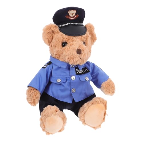 FUTUREORYY Polizeibärenpuppe Teenager Plüschtiere klein Bärendekor Bär Plüsch ausgestopft Plüschbär Stofftier Kuscheltiere für Mädchen Kinderspielzeug realistisch PP Baumwolle FUTUREORYY Polizeibärenpuppe Teenager Plüschtiere klein Bärendekor Bär Plüsch ausgestopft Plüschbär Stofftier Kuscheltiere für Mädchen Kinderspielzeug realistisch PP Baumwolle von FUTUREORYY