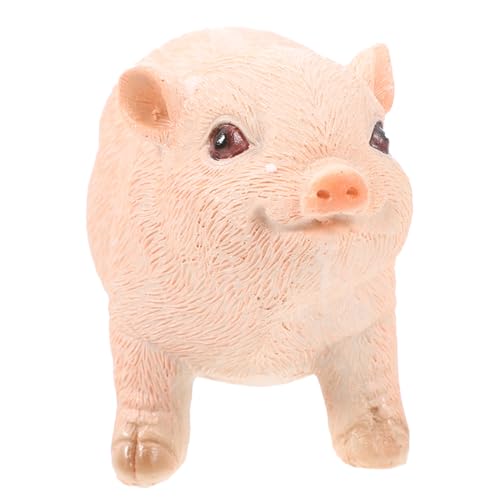FUTUREORYY Realistische Kleine Schwein Figur aus Resin Lebensechte Mini Schweinchen Deko für Schreibtisch Garten Kinderbildung und Tiermotto Party Niedliches Ferkel Ornament von FUTUREORYY