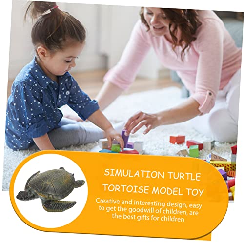 FUTUREORYY Realistisches Schildkrötenmodell aus Hochwertigem Kunststoff Langlebiges Kinderspielzeug Detailgetreue Simulation Pädagogisch als Gartendeko und Desktop Ornament Geeignet von FUTUREORYY