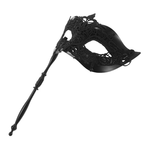 FUTUREORYY Venezianische Maske mit Stab Spitzen Handmaske für Damen Herren Passend Cosplay Theater Karneval Ball FUTUREORYY Venezianische Maske mit Stab Spitzen Handmaske für Damen Herren Passend Cosplay Theater Karneval Ball von FUTUREORYY
