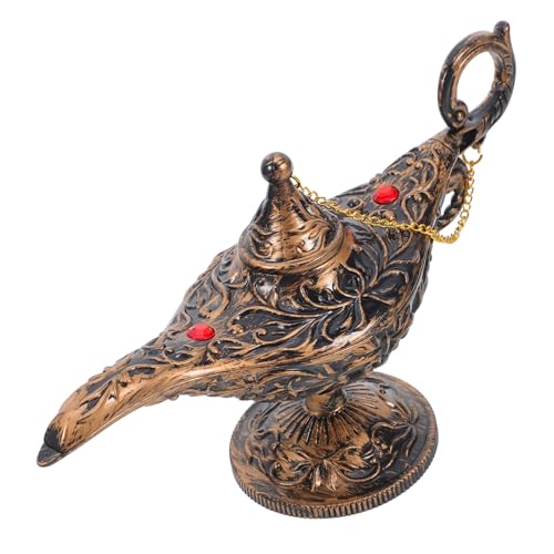 FUTUREORYY Vintage Arabian Lampe Dekorative Retro Statue Leichtes Party Deko Requisit für Halloween Cosplay Kreatives als Hochzeit Tischdekoration von FUTUREORYY