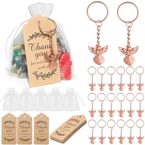 Bunte Schlüsselanhänger mit Tasche, praktische Wertschätzung, Familie und Freunde, Geburtstage, Party, Souvenir, 30 Stück von FUUGlan