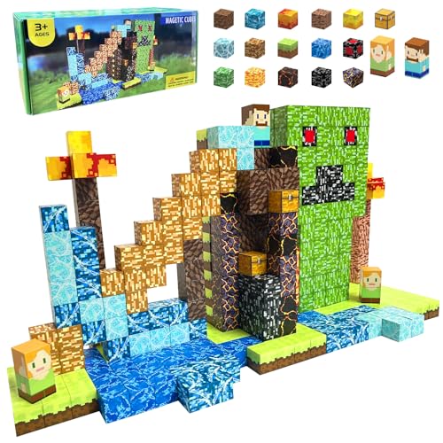 FUXHBFB Magnetische Bausteine 160PCS Magnetwürfel - Mine Magnet Magnetbausteine für Mädchen und Jungen Welt Spielzeug ab 4 Jahre Junge und Magnetic Building Blocks FUXHBFB Magnetische Bausteine 160PCS Magnetwürfel - Mine Magnet Magnetbausteine für Mädchen und Jungen Welt Spielzeug ab 4 Jahre Junge und Magnetic Building Blocks von FUXHBFB