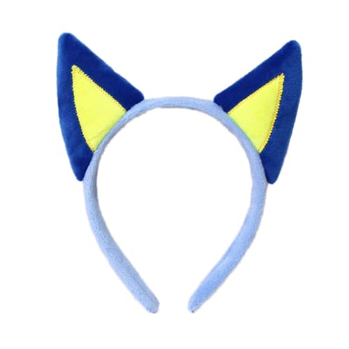 FUXIU Cosplay Anime Charakter Stirnband Elastische Hund Ohr Form Haar Hoop Plüsch Kopfschmuck Weihnachten Maskerade Party Stirnband von FUXIU