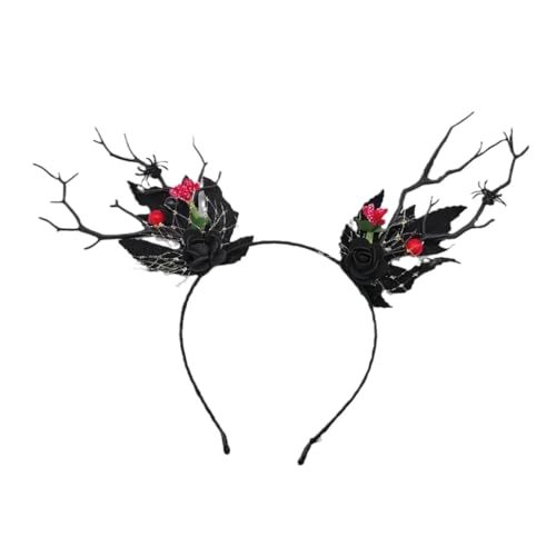 FUXIU Dunkles Spiderling-Stirnband, Halloween, Cosplay, Maskerade, Kopfbedeckung, Zubehör, Blume, Laub, Spitze, Foto-Requisiten FUXIU Dunkles Spiderling-Stirnband, Halloween, Cosplay, Maskerade, Kopfbedeckung, Zubehör, Blume, Laub, Spitze, Foto-Requisiten von FUXIU