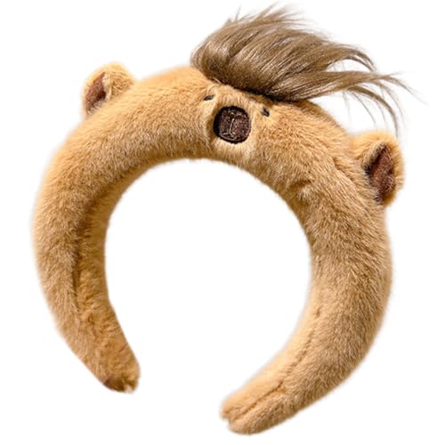 FUXIU Entzückende Cartoon-Capybaras-Haarspange, auffälliger Kopfschmuck für Halloween, Cosplay, Rollenspiele von FUXIU