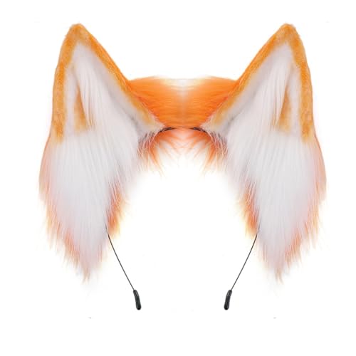 FUXIU Fluffys Ears Stirnband Handgemachte Kunstpelze Haarreifen für Animes Cosplay Kostüm Animes Kleid Party Cosplay Haarreifen FUXIU Fluffys Ears Stirnband Handgemachte Kunstpelze Haarreifen für Animes Cosplay Kostüm Animes Kleid Party Cosplay Haarreifen von FUXIU