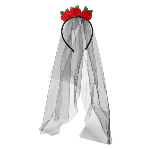 FUXIU Halloween Horror Braut Stirnband Dekorativer Kopfschmuck Ornament für Erwachsene Frauen Teenager Mädchen Kostüm von FUXIU