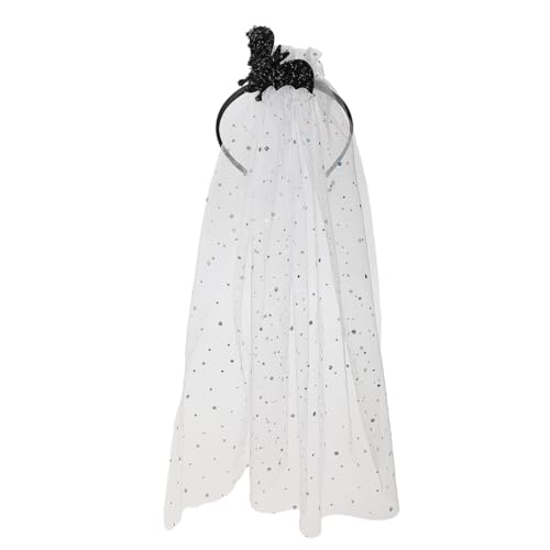 FUXIU Halloween Horror Braut Stirnband Dekorativer Kopfschmuck Ornament für Erwachsene Frauen Teenager Mädchen Kostüm von FUXIU