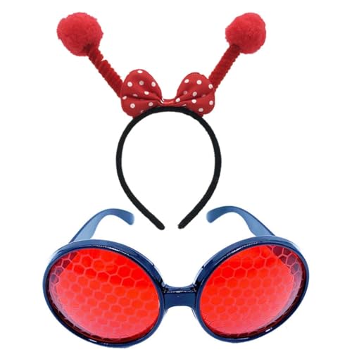 FUXIU Honigbienen-Antennen-Stirnband und Brille, Tier-Antennen-Haarreifen für Kinder, zeigt Tierhaarbänder, Cartoon-Kostüm FUXIU Honigbienen-Antennen-Stirnband und Brille, Tier-Antennen-Haarreifen für Kinder, zeigt Tierhaarbänder, Cartoon-Kostüm von FUXIU