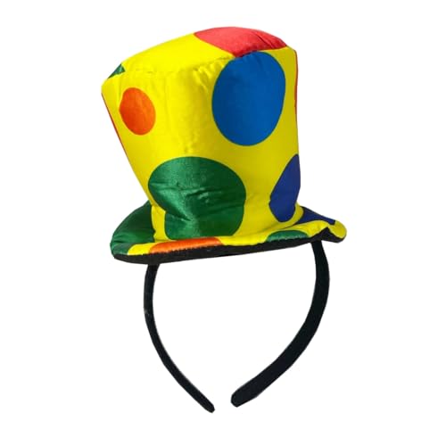 FUXIU Lustige Clowns Stirnband Geburtstag Party Cosplay Clown Kopfbedeckung Haarschmuck Halloween Kostüm Haarband von FUXIU