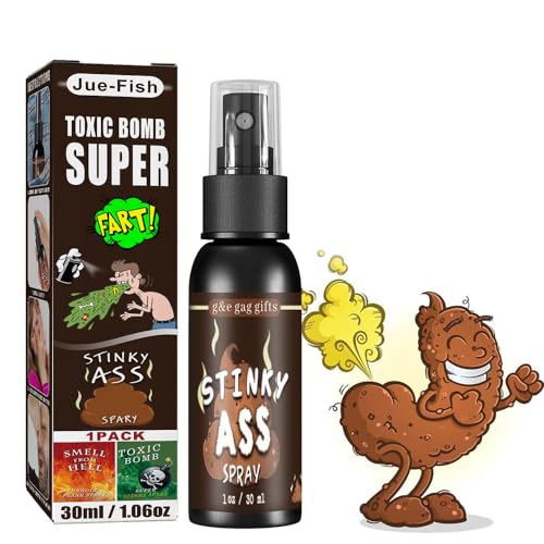 FUXNGZI Stinkender Furz-Spray, Flüssiger Furz, Furzspray Prank Extrem, Furz Streich Spray, Schrecklicher Geruch Spray Langanhaltender Geruch Für Furzende Kinder Und Erwachsene (03) von FUXNGZI