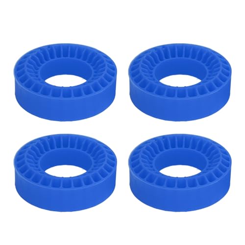 FUZHUI 4pcs 1,0 -Zoll Doppelschicht hohl Silikonreifeneinsatz für SCX24 FCX24 AX24 1/18 1/24 RC -Auto, verbessert die Traktion und den Griff, dur nach und zu (Blue) von FUZHUI