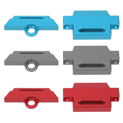 FUZHUI RC-Batteriehalter-Upgrade aus Aluminiumlegierung Mit Riemen Für 2WD-Modellautos Und Bastler Im Maßstab 1:10(Rot) von FUZHUI