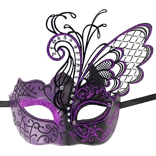 FUZYXIH Maskerade Maske Hochzeit Karneval Party Aufführungen Maske Schönheit Kostüm Damenmaske Festival Sexy Halloween Maske Halbe Gesichtsmaske Für Damen Und Herren Karnevalsmaske Für Maske von FUZYXIH