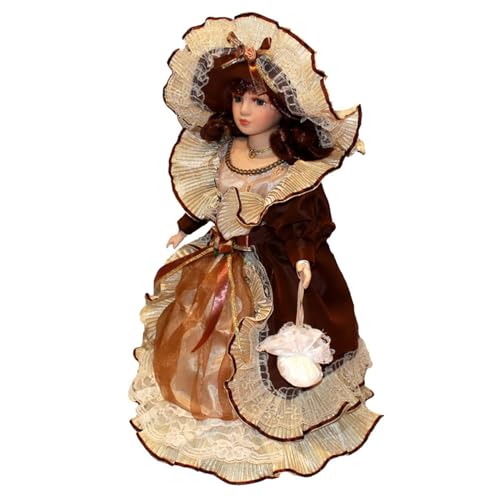 FUZYXIH Sammlerstück Viktorianisches Porzellan Prinzessinnen Dress Up Reborns Zarte Realistische Desktop Mittelstücke Porzellan Heimdekoration Handgefertigt von FUZYXIH