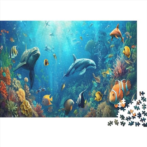 1000 Teile Sea_Tropic Puzzle, kreative rechteckige Puzzles für Erwachsene und Kinder, große Puzzles für Familien-Lernspiel 1000 Teile (75 x 50 cm) von FUmoney