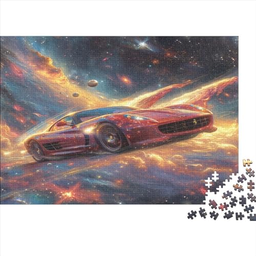 1000-teiliges rechteckiges Puzzle für Erwachsene, Supercar Galaxy, kreatives Puzzle-Herausforderungsspielzeug, Puzzle für Erwachsene und Kinder, 1000 Teile (75 x 50 cm) von FUmoney