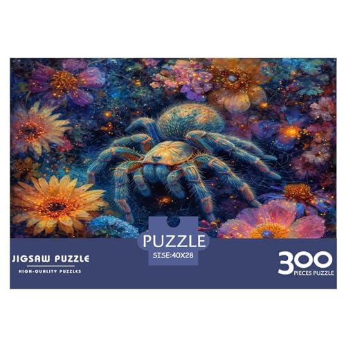 300 Teile kreative Puzzles, Bunte Spinnen-Puzzles, rechteckiges Puzzle, Lernspielzeug, Geschenk für Kinder und Erwachsene, 300 Stück (40 x 28 cm) von FUmoney