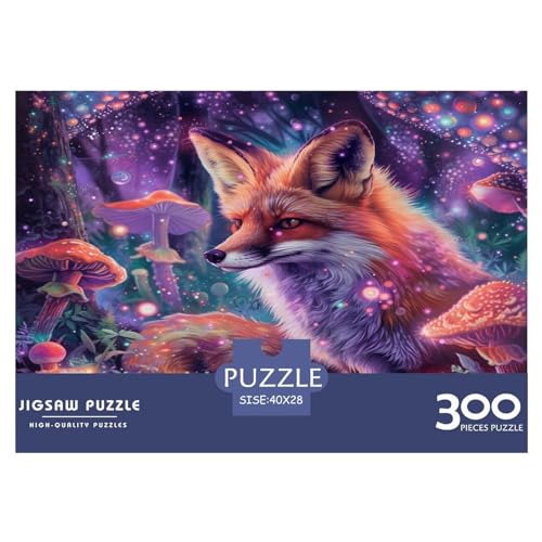 300-teiliges Puzzle für Erwachsene, Tierfuchs-Puzzle, Holzpuzzle für Erwachsene, Familienunterhaltungsspielzeug, 300 Stück (40 x 28 cm) von FUmoney