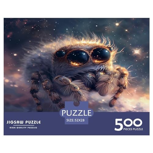 Galaxy Spider 500-teiliges Puzzle für Erwachsene – Puzzles für Teenager – Geschenke – Holzpuzzles – Entspannungspuzzlespiele – Denksport-Puzzle 500 Teile (52 x 38 cm) von FUmoney