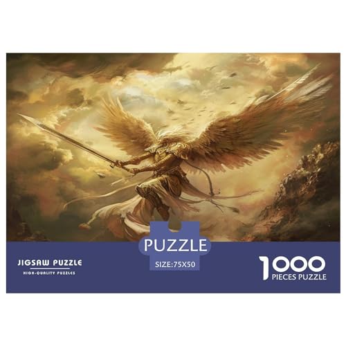 Golden Angel Puzzles 1000 Teile Puzzle für Erwachsene Intellektuelles Spiel Puzzlespielzeug für Erwachsene Kinder 1000 Teile (75 x 50 cm) von FUmoney