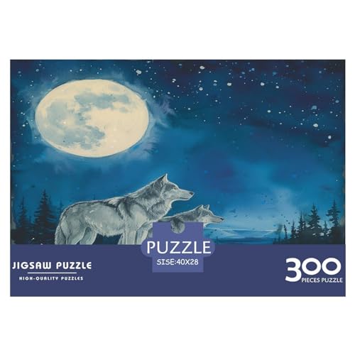 Puzzle 300 Teile für Erwachsene, Tierwolf, Puzzle 300 Teile für Erwachsene, 300 Teile (40 x 28 cm) von FUmoney