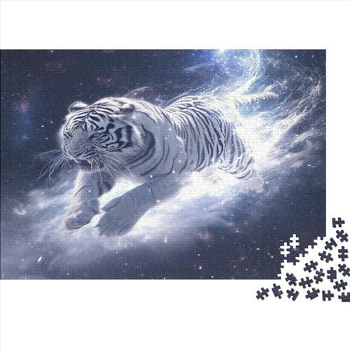 Puzzle für Kinder, Tier-Tiger, 1000 Teile, Holzpuzzle für Erwachsene und Kinder, Herausforderungsfamilie, 1000 Teile (75 x 50 cm) von FUmoney