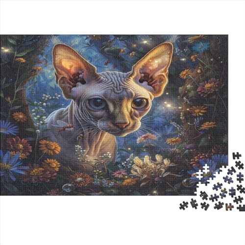 Puzzles 1000 Teile für Erwachsene | Tierkatzen-Puzzles | 1000 Teile Puzzle Lernspiele Heimdekoration Puzzle 1000 Teile (75x50cm) von FUmoney