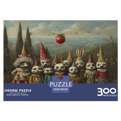 Puzzles 300 Teile für Erwachsene Fool_Friends Puzzle für Erwachsene Holzbrettpuzzles Familiendekoration 300 Teile (40 x 28 cm) von FUmoney