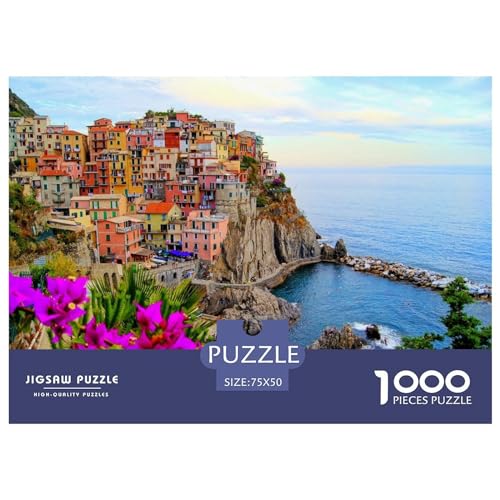 Puzzles für Erwachsene, 1000 Teile, Klassische italienische Schönheit, Holzpuzzle, entspannendes Puzzlespiel, Denksportaufgaben, 1000 Teile (75 x 50 cm) von FUmoney