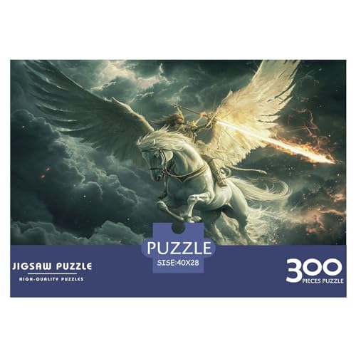 Puzzles für Erwachsene, 300 Teile, Heiliger Ritter, kreative Holzpuzzles, praktisches Spiel, Familiendekoration, 300 Teile (40 x 28 cm) von FUmoney