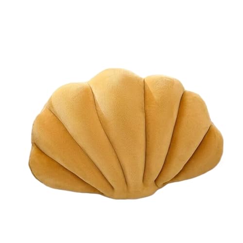 FVCTGHZ Samt-Muschel-Kissen, weiche Muschelkissen, 3D-Dekokissen in Muschelform(Gold,14x10 Inch) von FVCTGHZ