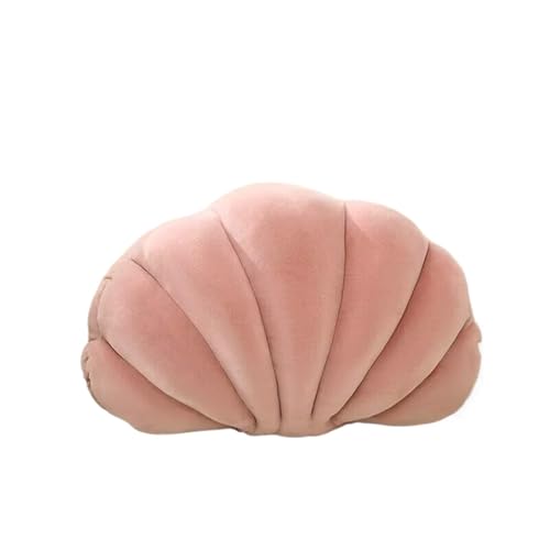 FVCTGHZ Samt-Muschel-Kissen, weiche Muschelkissen, 3D-Dekokissen in Muschelform(Pink,14x10 Inch) von FVCTGHZ
