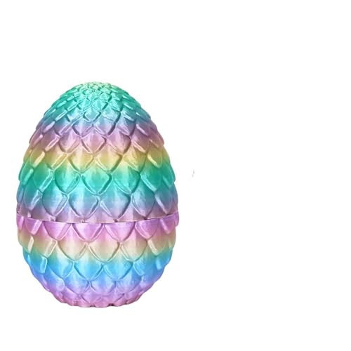 FVGYITG 3D Gedruckter Dracheneier Drache,Realistische Beweglicher Drachen Figuren,Gelenkiger Kristall Dracheneier,Überraschung Easter Dracheneier Für Familie Freunde Kinder (1) von FVGYITG