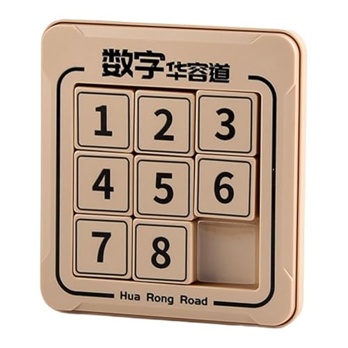 FVPKYUR 12,2x13,2cm Huarong Road, Huarong Digital Math, Digitale Huarong Straße, Interaktives Puzzle Mit Zahlen, Math Pädagogisches Puzzle, Eltern Trainingsspielzeug Für Kinder, Erwachsene von FVPKYUR