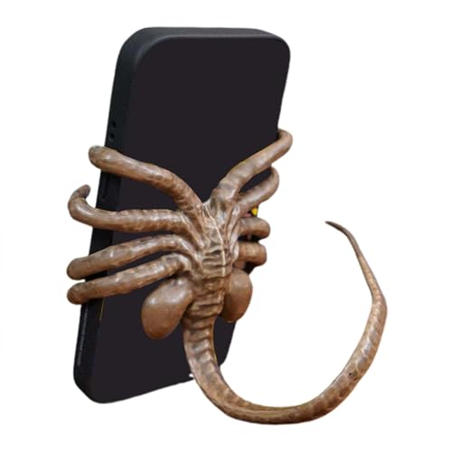 FVPKYUR 19x9x28cm Facehugger Telefonhalter - Alien Phone Holder, Verstellbarer Gotischer Handyhalter, Gruseliger Handyhalter, Gruselfilm Handyhalter Ständer, Flexibler Schwanz Phone Holder FVPKYUR 19x9x28cm Facehugger Telefonhalter - Alien Phone Holder, Verstellbarer Gotischer Handyhalter, Gruseliger Handyhalter, Gruselfilm Handyhalter Ständer, Flexibler Schwanz Phone Holder von FVPKYUR
