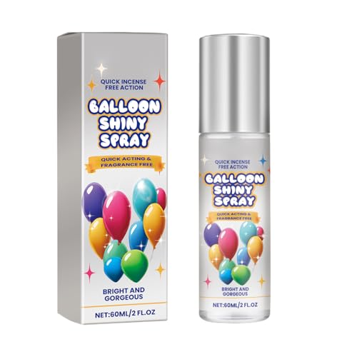 FVPKYUR Ballon Glanzspray,Ballon Aufheller Spray 60ml - Glanznebel Dekorativer Ballonaufheller für Geburtstage Hochzeiten Feiern kommerzielle Anlässe zu Hause drinnen und draußen auf Festivals und von FVPKYUR