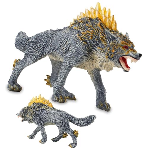 Wolf Figuren, Schneewolf Modell Spielzeug, Schneewolf, PVC Wolf Ornamente, Lernspielzeug Simulation Tiere Modell, Action Figuren für Kinder Spielzeug, Autodekoration von FWANGEN