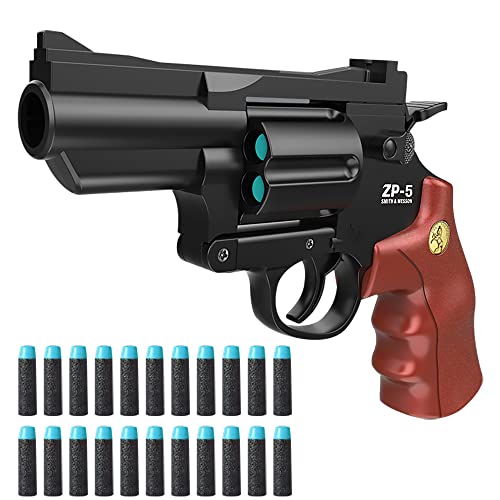 Kinder Spielzeug Pistole,Toy Gun,Schaumstoff Spielzeug,Revolver Pistole,Spielzeugpistolen,mit 24 Soft Bullet,für Sicherheitstraining oder Spiel,für Kinder ab 7 Jahren (A) Kinder Spielzeug Pistole,Toy Gun,Schaumstoff Spielzeug,Revolver Pistole,Spielzeugpistolen,mit 24 Soft Bullet,für Sicherheitstraining oder Spiel,für Kinder ab 7 Jahren (A) von FWHFNB