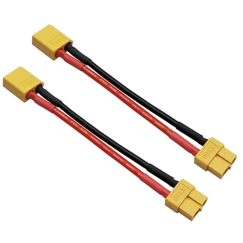 2 Stück XT30 Stecker auf XT60 Buchse Adapter mit 10cm 14AWG Silikonkabel – Konverter für RC FPV Drohnen, LiPo & NiMH Akku Ladegeräte – Robuste Adapterkabel zur Spannungsversorgung 2 Stück XT30 Stecker auf XT60 Buchse Adapter mit 10cm 14AWG Silikonkabel – Konverter für RC FPV Drohnen, LiPo & NiMH Akku Ladegeräte – Robuste Adapterkabel zur Spannungsversorgung von FWORUAIS