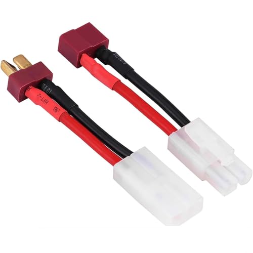 2X Stück Premium Lipo Akku Adapter Set – Hochwertige Japan 13,5mm Stecker und Buchse – T-Dean T-Stecker Male Female – Hochstromstecker mit 14AWG Kabel – Goldkontakte für optimale Leitfähigkeit – Verpo 2X Stück Premium Lipo Akku Adapter Set – Hochwertige Japan 13,5mm Stecker und Buchse – T-Dean T-Stecker Male Female – Hochstromstecker mit 14AWG Kabel – Goldkontakte für optimale Leitfähigkeit – Verpo von FWORUAIS