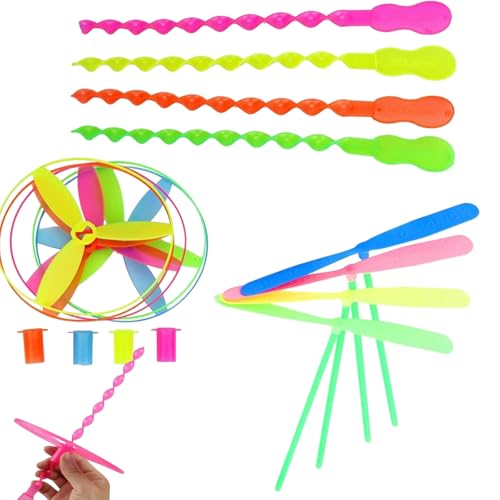 30 Stück Libelle Kunststoff - Fliegen Spielzeugs, Propeller Spielzeug, Bunte Libellen aus Kunststoff mit Drehflügeln, Lustiges Propeller Spielzeug für Kinder Im Freien Terrasse Garten Geschenk 30 Stück Libelle Kunststoff - Fliegen Spielzeugs, Propeller Spielzeug, Bunte Libellen aus Kunststoff mit Drehflügeln, Lustiges Propeller Spielzeug für Kinder Im Freien Terrasse Garten Geschenk von FWORUAIS