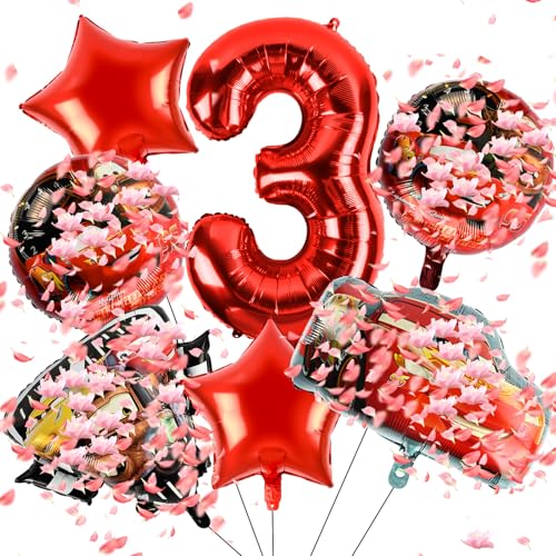 Cars Deko Luftballon 3 Jahre, Auto Geburtstagsparty Deko, Geburtstagsdeko Auto Jungen 3 Jahre, Luftballons Geburtstag Auto Party Ballons Folienballon Cars für Kinder Geburtstag Party Dekoration von FXFOOT