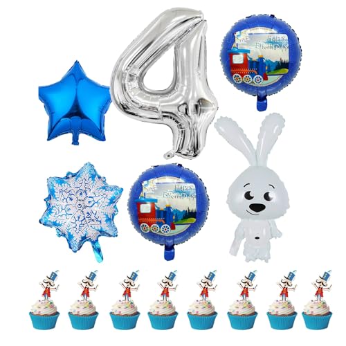 Geburtstag Luftballons Mädchen, 31PCS Gefrorene Geburtstagsdeko, Luftballons 4 Jahre, Folienballon Cake Toppers, für Kinder Gefrorene Thema Party Dekorationen Geburtstag Luftballons Mädchen, 31PCS Gefrorene Geburtstagsdeko, Luftballons 4 Jahre, Folienballon Cake Toppers, für Kinder Gefrorene Thema Party Dekorationen von FXFOOT